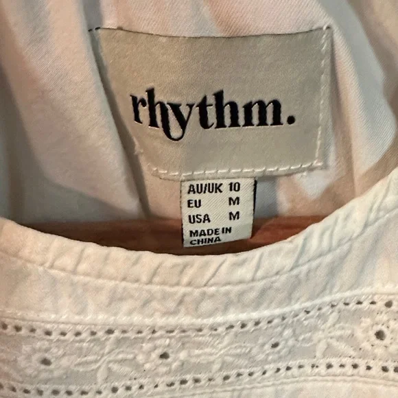 Rhythm White Casual long Sleeve White Dress - Picture 3 of 11